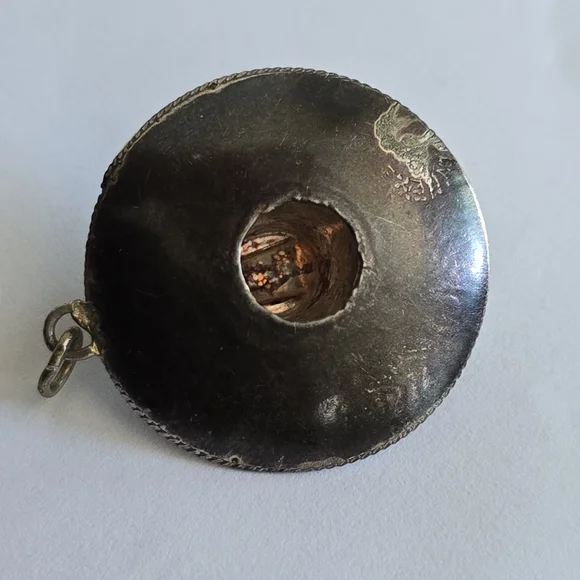 Vintage Mexican Hat Pendant Sterling signed Mexico Silver - Picture 2 of 7